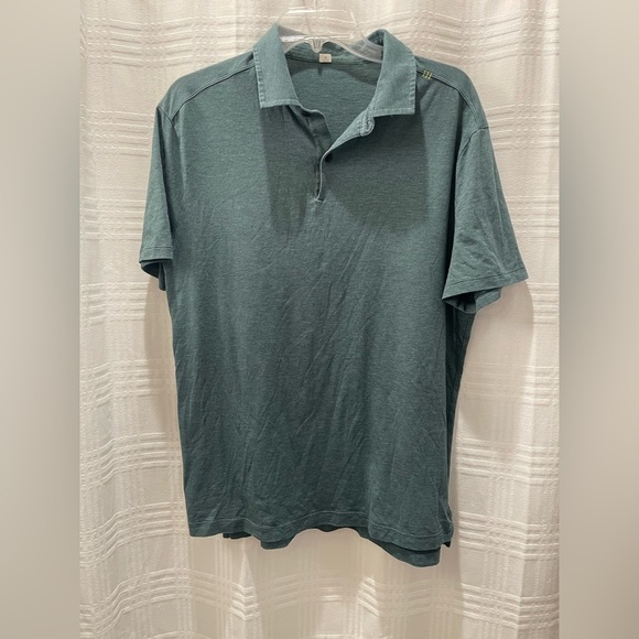 Lululemon green short sleeve polo size large - Picture 1 of 9